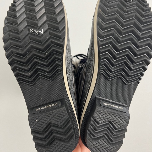 Sorel Tofino Laceup Mid Calf Waterproof Snow Boots Gray/Kettle Black Size 7 - Picture 3 of 5